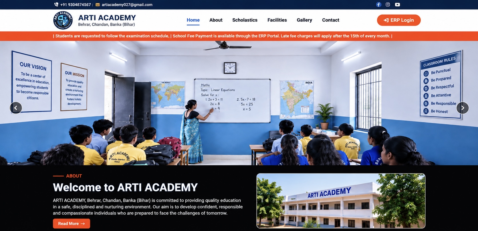 Business website development project by Safora Solutions